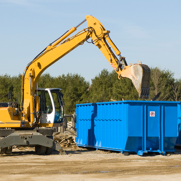 can i request a rental extension for a residential dumpster in Rushville